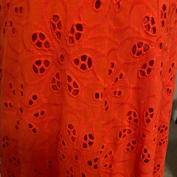 Maggy London Red Puff Sleeve Midi Dress - Picture 5 of 5